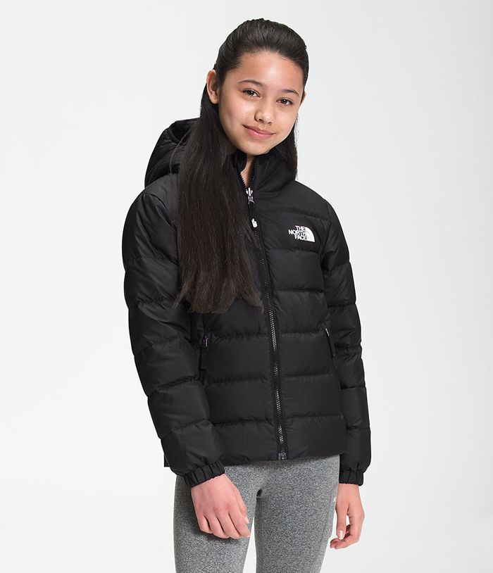 The North Face Hyalite Down Girls Jacket Black 067934-QIV